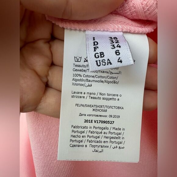 Moschino Couture Logo sweatshirt In Pink Size US 4 New With Tags - Picture 8 of 10